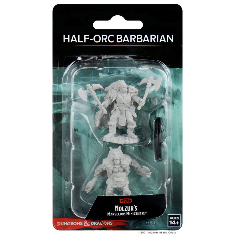 Wizkids Wizkids - Nolzur's Marvelous Miniatures: Half-Orc Barbarian