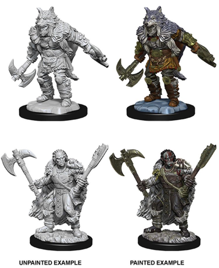 Wizkids Wizkids - Nolzur's Marvelous Miniatures: Half-Orc Barbarian