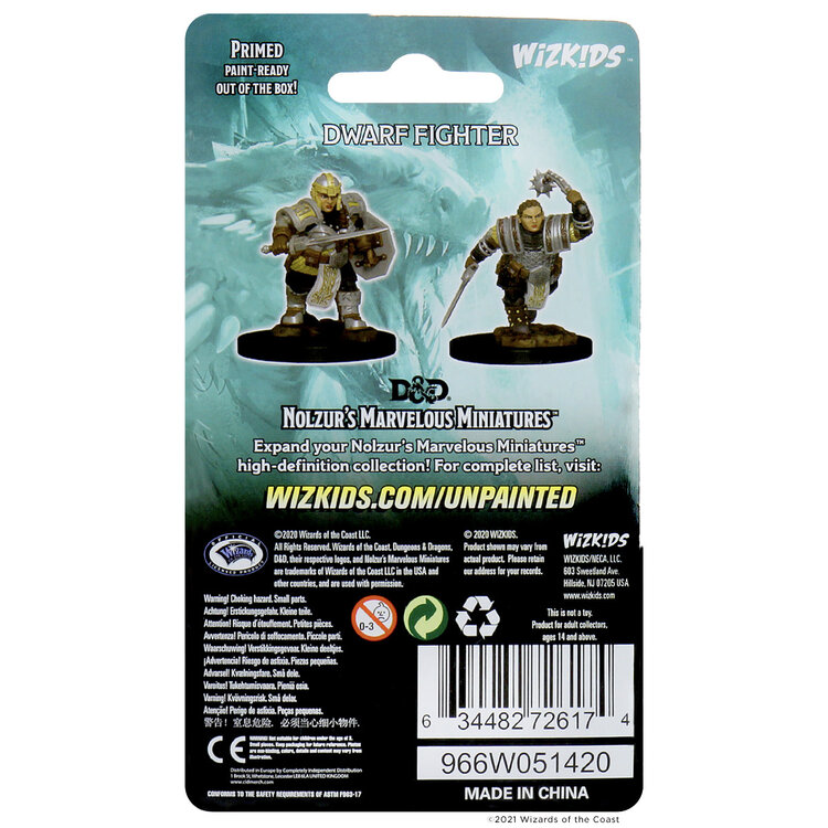 Wizkids Wizkids - Nolzur's Marvelous Miniatures: Dwarf Fighter