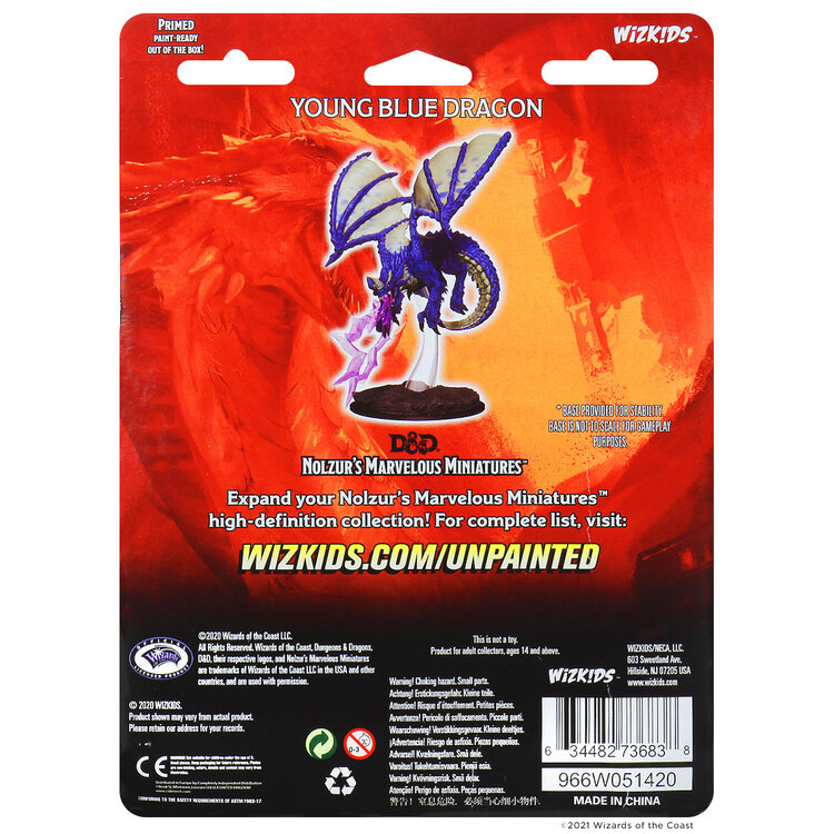 Wizkids Wizkids - Nolzur's Marvelous Miniatures: Young Blue Dragon