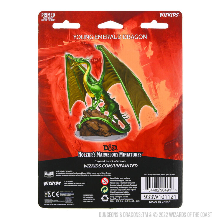 Wizkids Wizkids - Nolzur's Marvelous Miniatures: Young Emerald Dragon