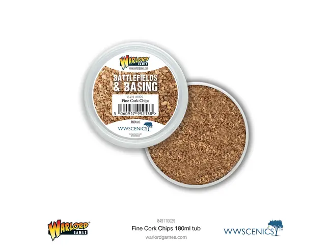 Warlord Games Battlefields & Basing: Fine Cork Chips
