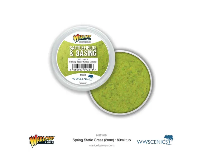 Warlord Games Battlefields & Basing: Spring Static Grass 2mm