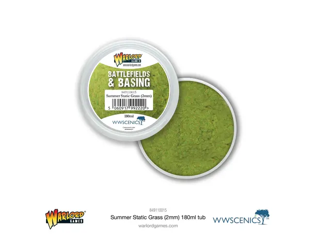 Warlord Games Battlefields & Basing: Summer Static Grass 2mm