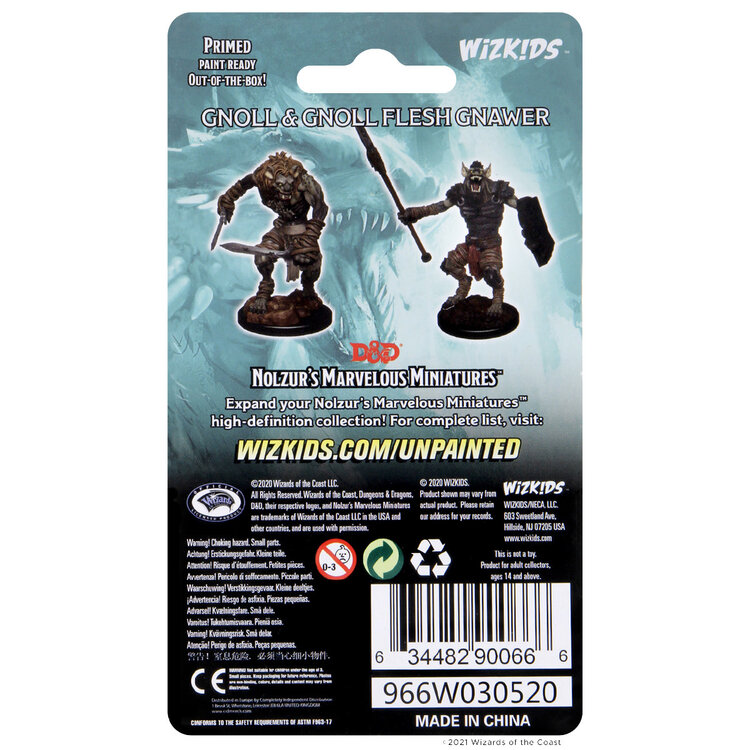 Wizkids Wizkids - Nolzur's Marvelous Miniatures: Gnoll & Gnoll Flesh Gnawer