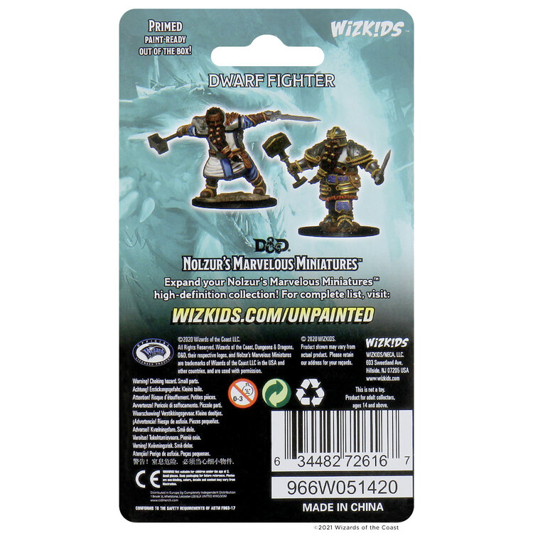 Wizkids Wizkids - Nolzur's Marvelous Miniatures: Dwarf Fighter