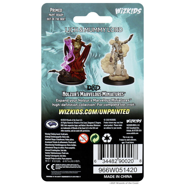 Wizkids Wizkids - Nolzur's Marvelous Miniatures: Lich & Mummy Lord