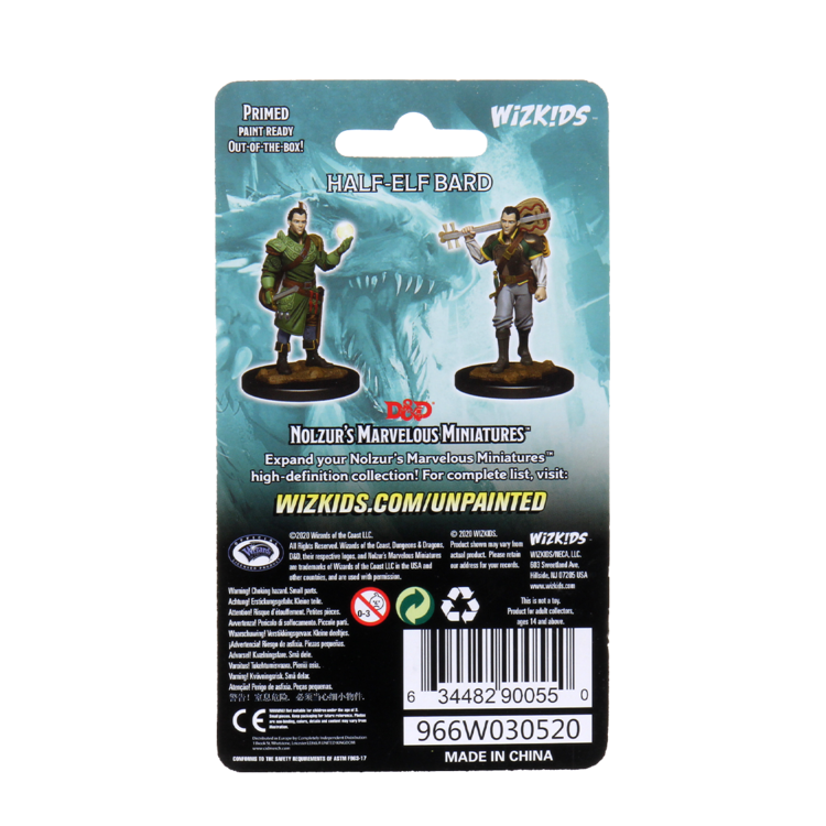 Wizkids Wizkids - Nolzur's Marvelous Miniatures: Half-Elf Bard