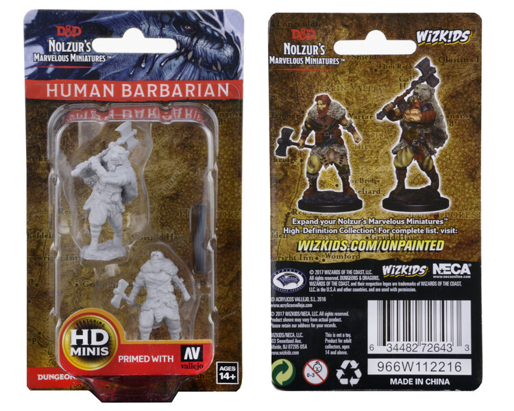 Wizkids Wizkids - Nolzur's Marvelous Miniatures: Human Barbarian