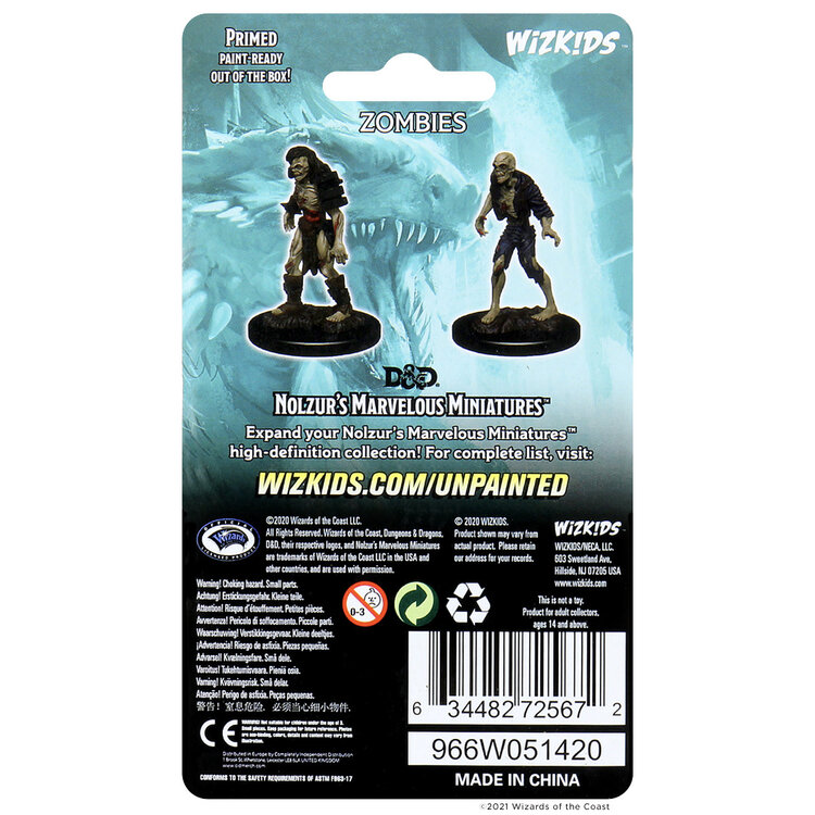 Wizkids Wizkids - Nolzur's Marvelous Miniatures: Zombies