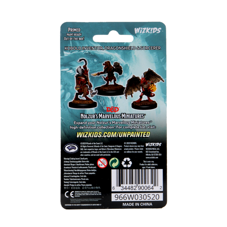 Wizkids Wizkids - Nolzur's Marvelous Miniatures: Kobold Inventor, Dragonshield & Sorcerer