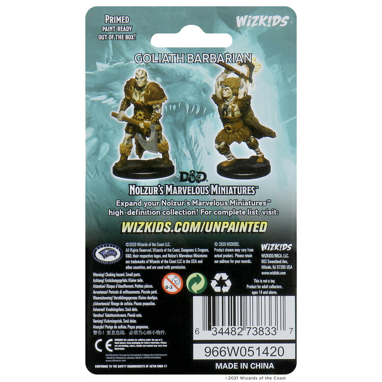 Wizkids Wizkids - Nolzur's Marvelous Miniatures: Goliath Barbarian