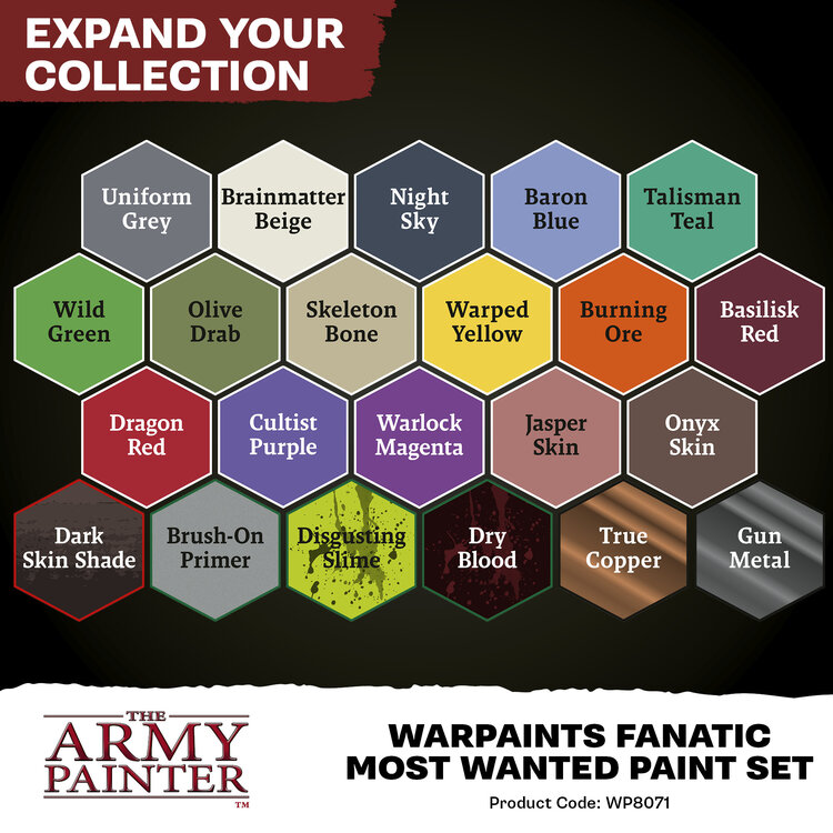 The Army Painter The Army Painter: Fanatic Most Wanted Paint Set