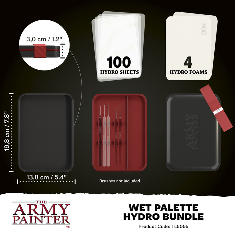 The Army Painter The Army Painter: Wet Palette - Hydro Bundle & Brush Storage