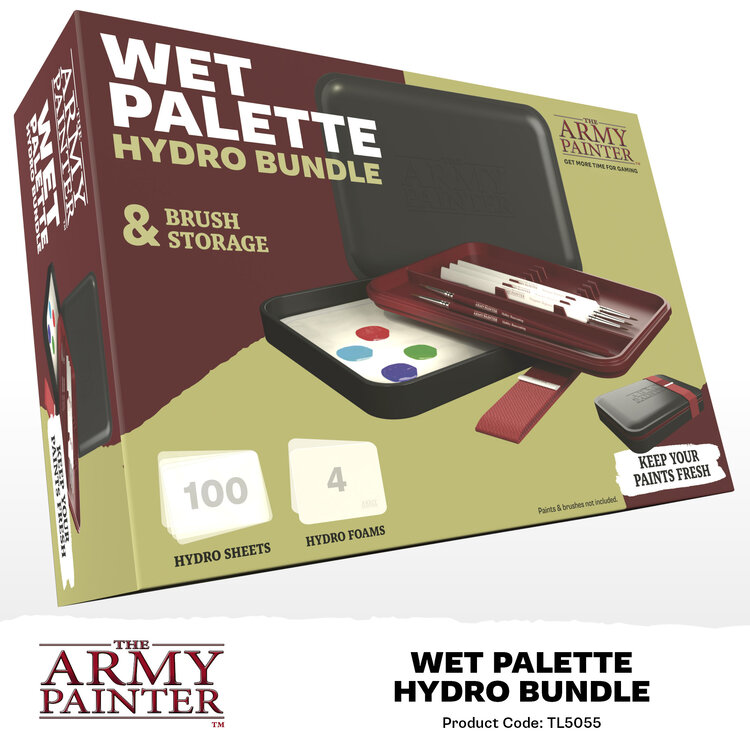 The Army Painter The Army Painter: Wet Palette - Hydro Bundle & Brush Storage