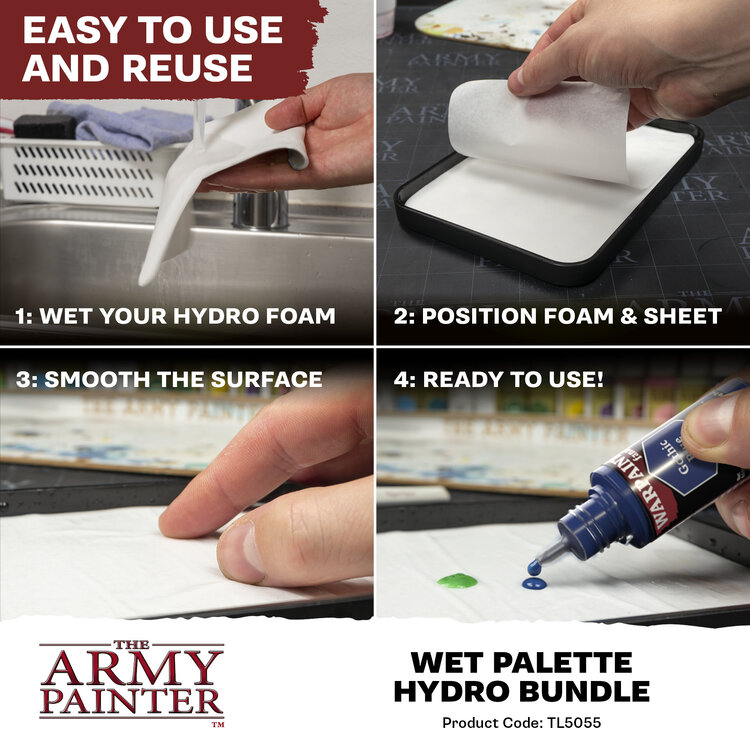 The Army Painter The Army Painter: Wet Palette - Hydro Bundle & Brush Storage