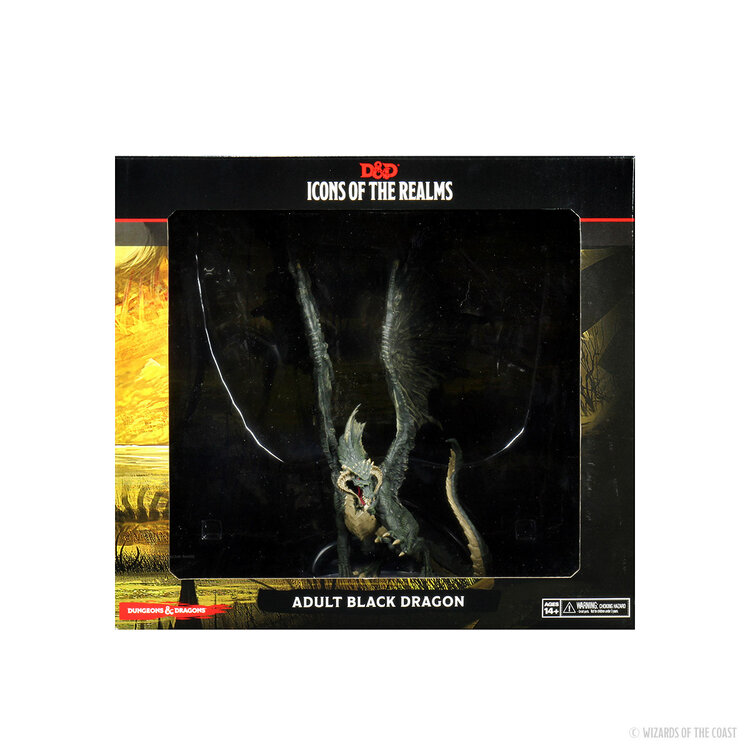 Wizkids Wizkids - Icons of the Realms: Adult Black Dragon