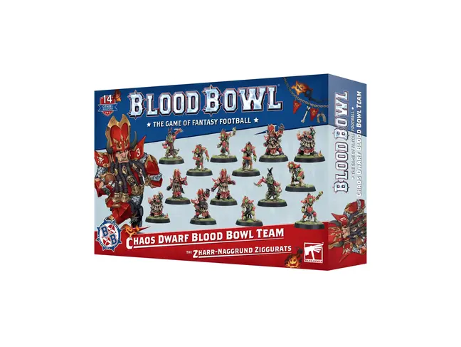 Games Workshop Warhammer Blood Bowl: Chaos Dwarf Team - The Zharr-Naggrund Ziggurats