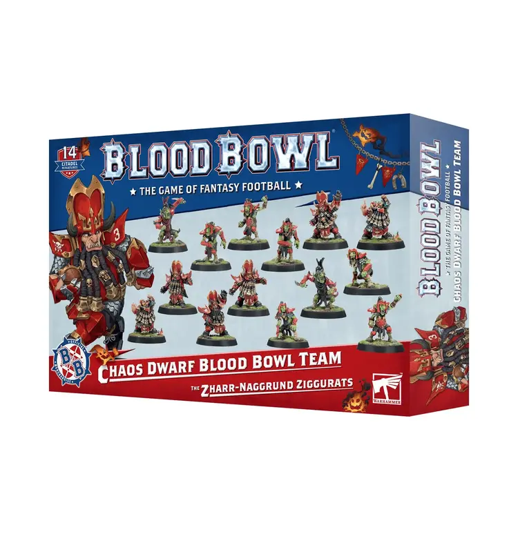 Games Workshop Warhammer Games Workshop - Warhammer - Blood Bowl: Chaos Dwarf Team - The Zharr-Naggrund Ziggurats