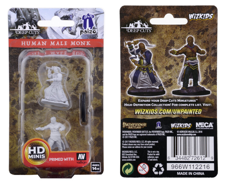 Wizkids Wizkids - Pathfinder Battles: Male Human Monk