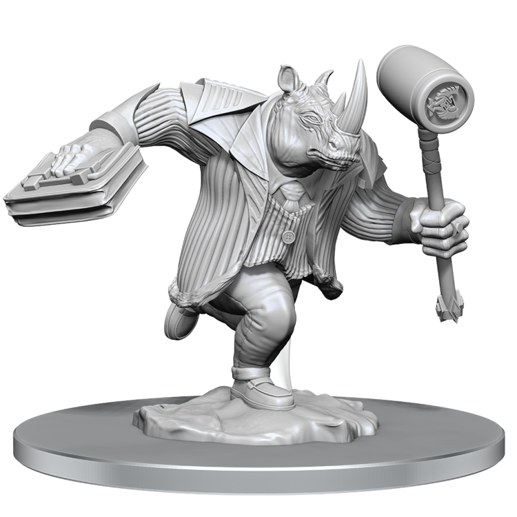 Wizkids Wizkids - Unpainted Magic Miniatures: Freelance Muscle and Rhox Pummeler