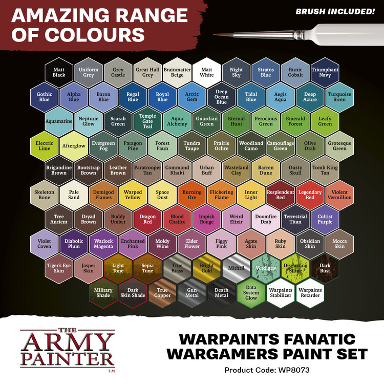 The Army Painter The Army Painter: Fanatic Wargamers - Paint Set