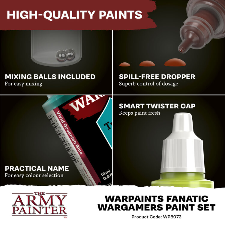 The Army Painter The Army Painter: Fanatic Wargamers - Paint Set