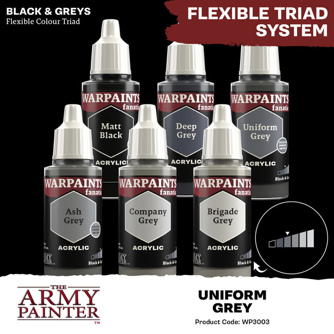 The Army Painter The Army Painter - Warpaints Fanatic: Acrylic - Uniform Grey
