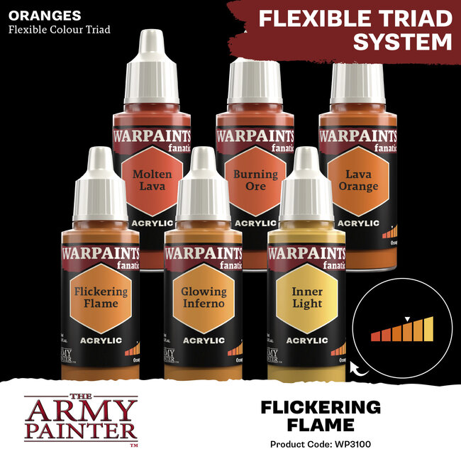 The Army Painter The Army Painter - Warpaints Fanatic: Acrylic - Flickering Flame
