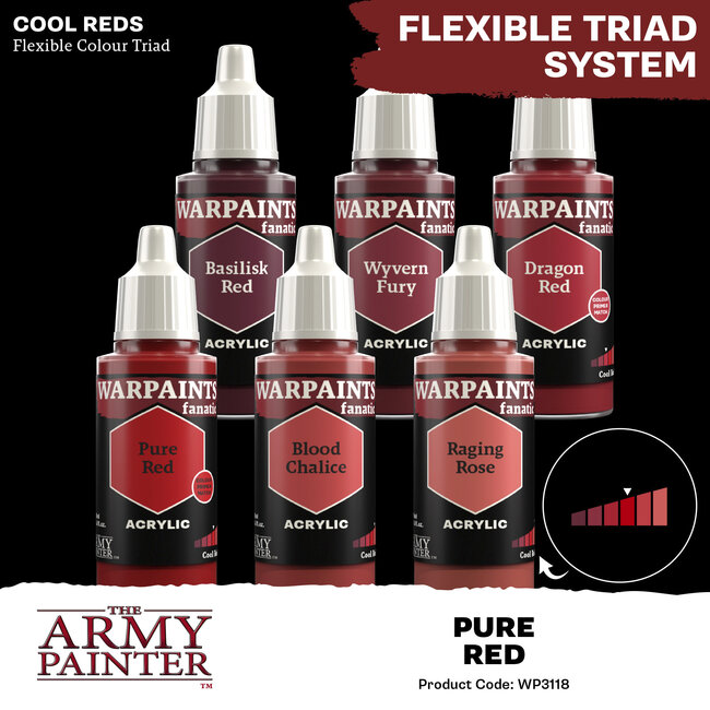 The Army Painter The Army Painter - Warpaints Fanatic: Acrylic - Pure Red
