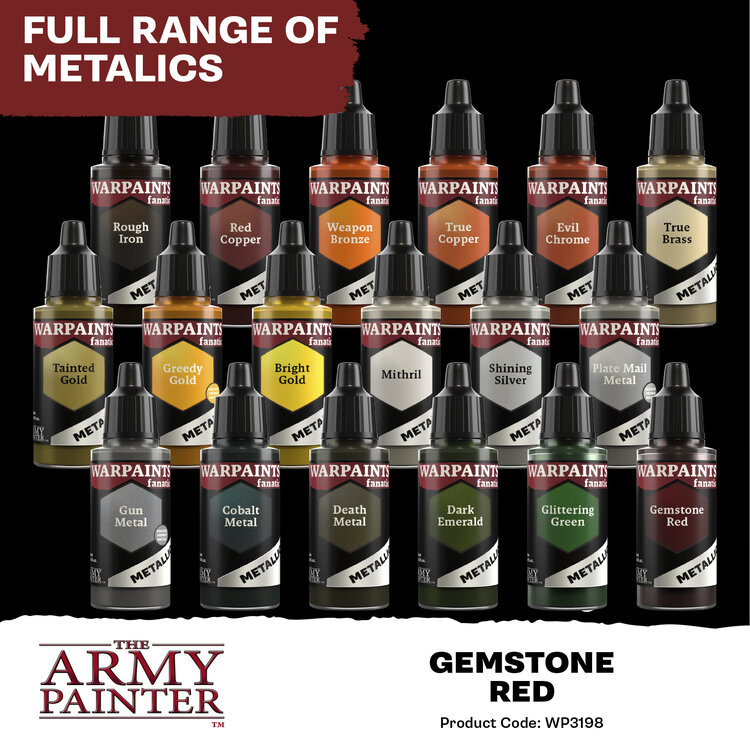 The Army Painter The Army Painter - Warpaints Fanatic: Metallic - Gemstone Red