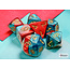 Chessex Chessex: Chessex: Red-Teal/gold - Gemini Polyhedral 7-Die Set Mini