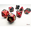 Chessex Chessex: Black-Red/gold - Gemini Polyhedral 7-Die Set Mini