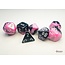Chessex Chessex: Black-Pink/white - Gemini Polyhedral 7-Die Set Mini