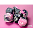 Chessex Chessex: Black-Pink/white - Gemini Polyhedral 7-Die Set Mini