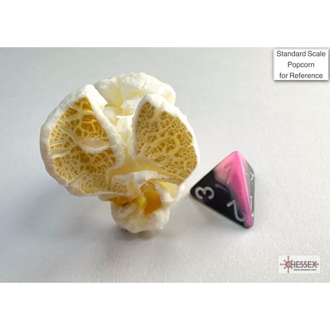 Chessex Chessex: Black-Pink/white - Gemini Polyhedral 7-Die Set Mini