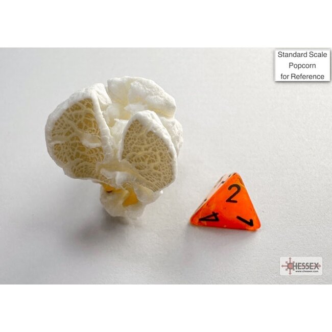 Chessex Chessex: Orange/black - Vortex Polyhedral 7-Die Set Mini