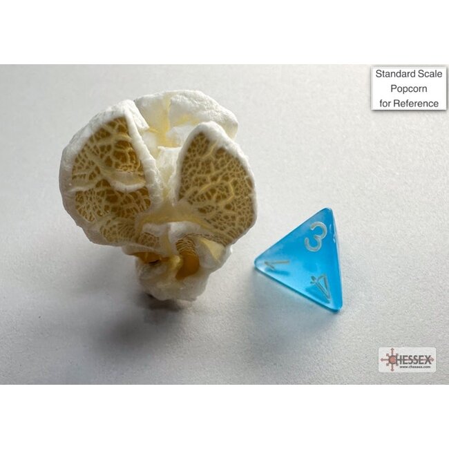 Chessex Chessex: Caribbean Blue/white - Frosted Polyhedral 7-Die Set Mini