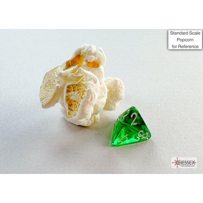 Chessex Chessex: Green/white - Translucent Polyhedral 7-Die Set Mini