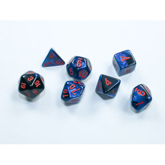 Chessex Black-Starlight - Gemini Polyhedral 7-Die Set Mini