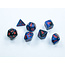 Chessex Chessex: Black-Starlight - Gemini Polyhedral 7-Die Set Mini