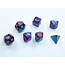 Chessex Chessex: Purple-Teal/gold - Gemini Polyhedral 7-Die Set Mini
