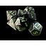Chessex Chessex: Black-Grey/green - Gemini Polyhedral 7-Die Set Mini
