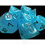 Chessex Chessex: Sky/silver - Luminary Polyhedral 7-Die Set Mini