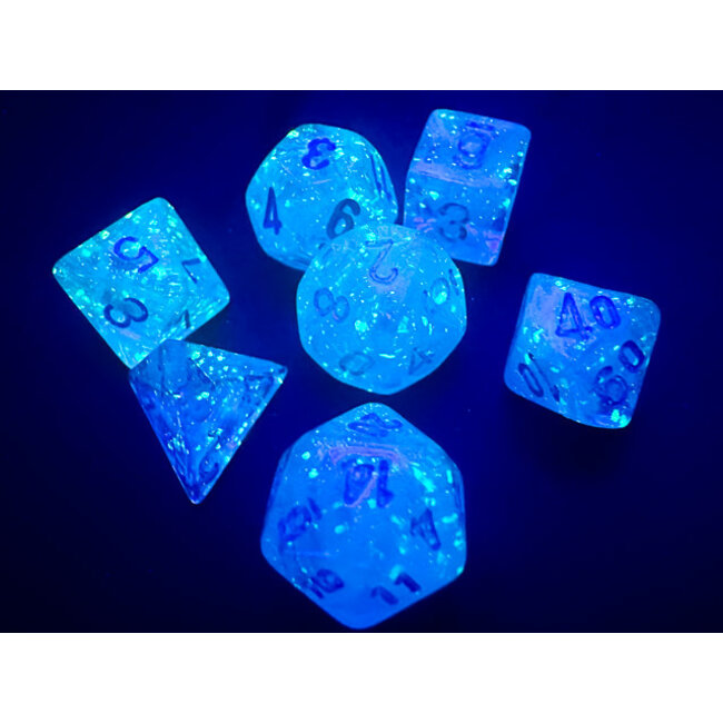 Chessex Chessex: Sky/silver - Luminary Polyhedral 7-Die Set Mini