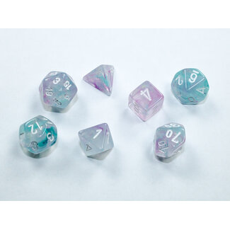Chessex Wisteria/white - Nebula Polyhedral 7-Die Set Mini