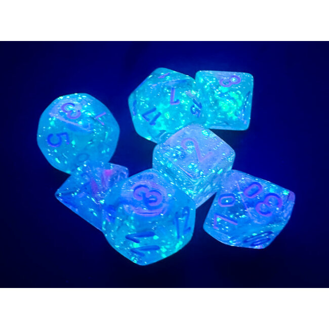 Chessex Chessex: Wisteria/white - Nebula Polyhedral 7-Die Set Mini