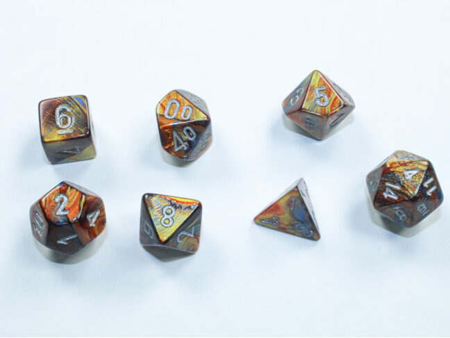 Chessex Gold/silver - Lustrous Polyhedral 7-Die Set Mini