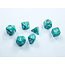 Chessex Chessex: Oxi-Copper/white - Marble Polyhedral 7-Die Set Mini