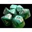 Chessex Chessex: Oxi-Copper/white - Marble Polyhedral 7-Die Set Mini